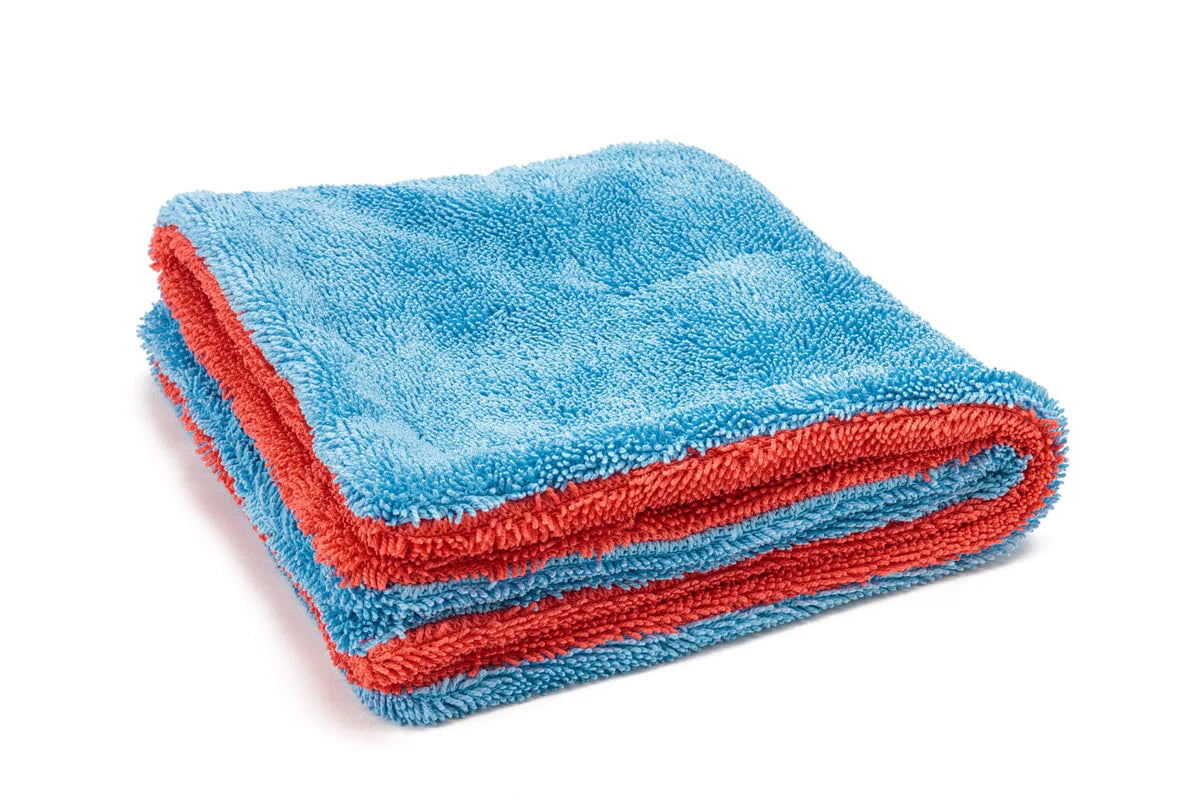 Autofiber Dreadnought MAX Jr. - Triple Layer Microfiber Twist Pile Drying Towel (16 in. x 16 in., 1400gsm) - 2 pack