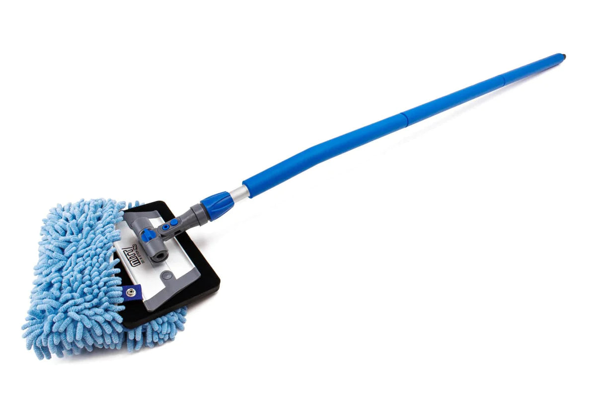 Autofiber Mitt On A Stick PRO Wash Tool With 360 Locking Head- Long Pole