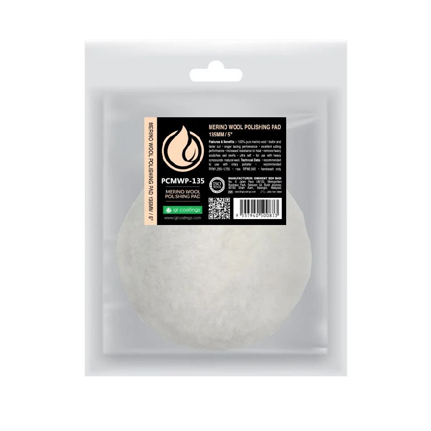 IGL Coatings Merino Wool Polishing Pad 5"