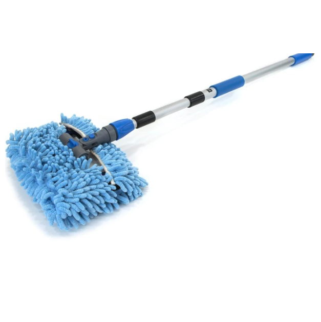 Autofiber Mitt On A Stick PRO Wash Tool With 360 Locking Head- Short Pole