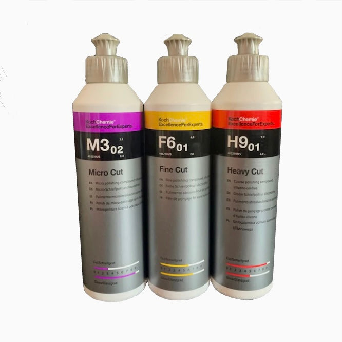 Koch Chemie 250ml Polishing Compunds and Pads Kit