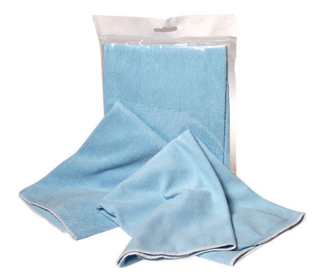 Professional 16x16 Blue Microfiber Towel 4pk