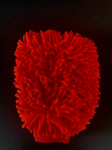 Detailing Microfiber Wash Mitt Red