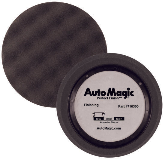 Auto Magic Black Waffle Foam Finish Pad