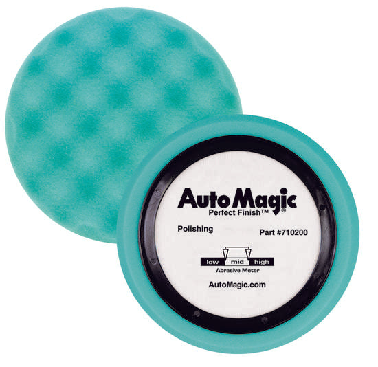 Auto Magic Green Waffle Foam Polish Pad