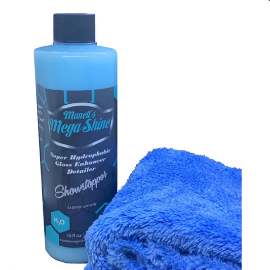 Manett’s Mega Shine Showstopper with Microfiber Towel