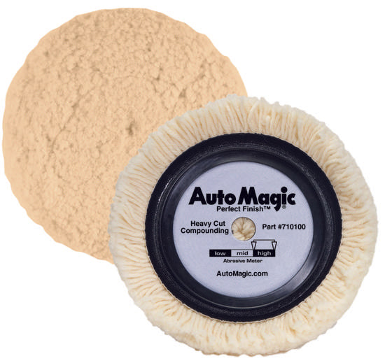 Auto Magic White Wool Heavy Compound Pad