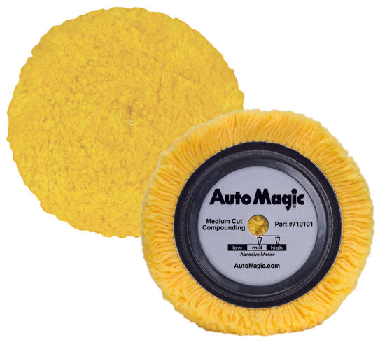Auto Magic Yellow Blend Medium Compound Pad