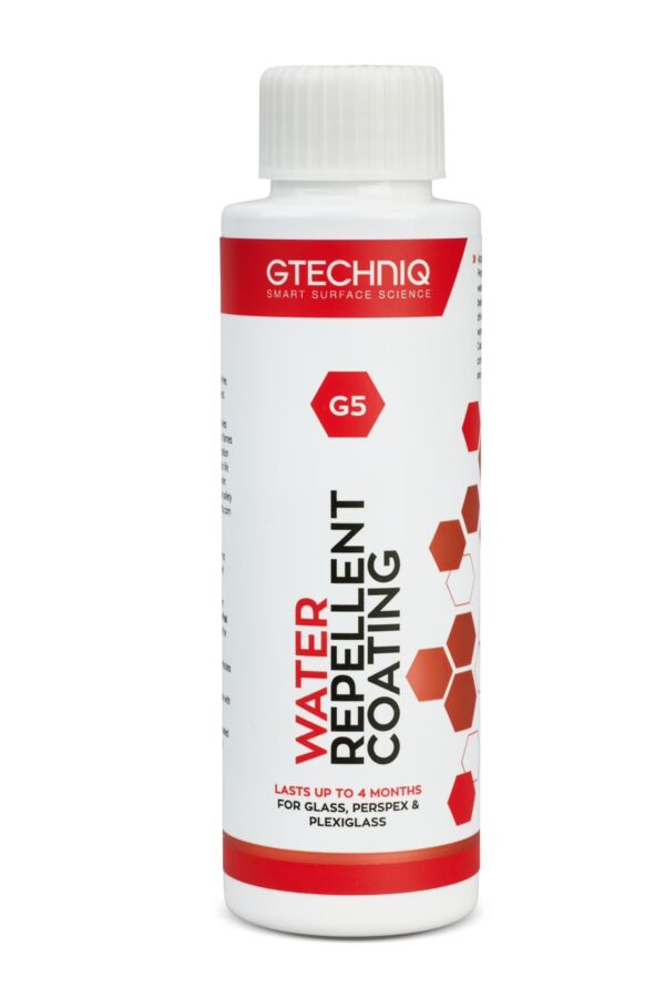 Gtechniq G5 Water Repellent Coating for Glass and Perspex 100ml